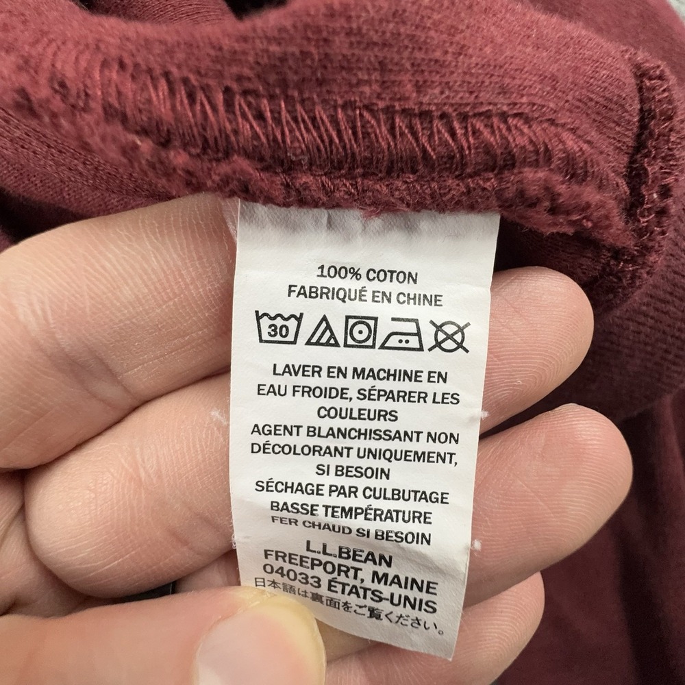 LL Bean Sweater Mens XXL Burgundy 1/4 Zip Knit Traditional Fit Pullover - Picture 7 of 7